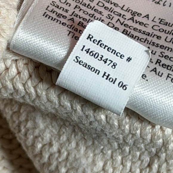 Vintage Eddie Bauer Mens Cream Geometric Stripe Crewneck Sweater Size Medium - Picture 11 of 14